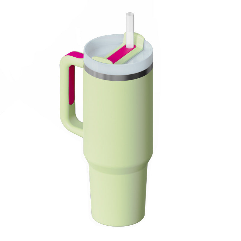 Tumbler da 40 oz con manico e cannuccia isolato termicamente