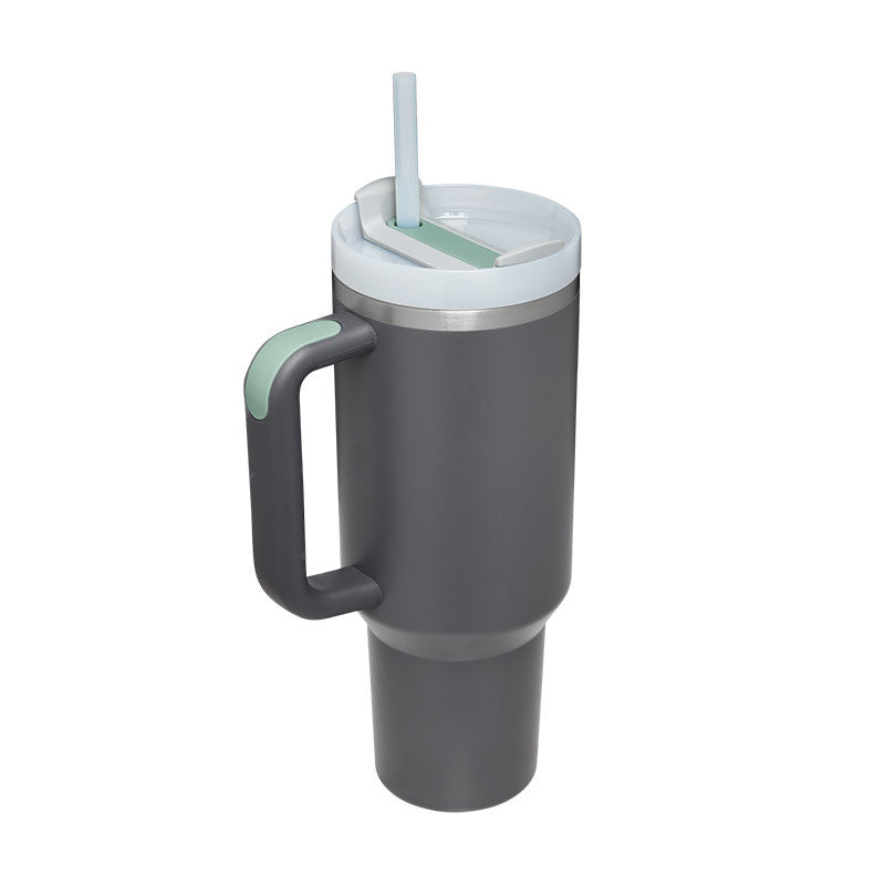 Tumbler da 40 oz con manico e cannuccia isolato termicamente