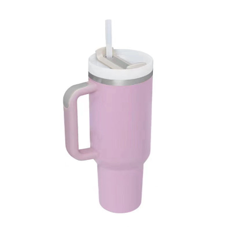 Tumbler da 40 oz con manico e cannuccia isolato termicamente