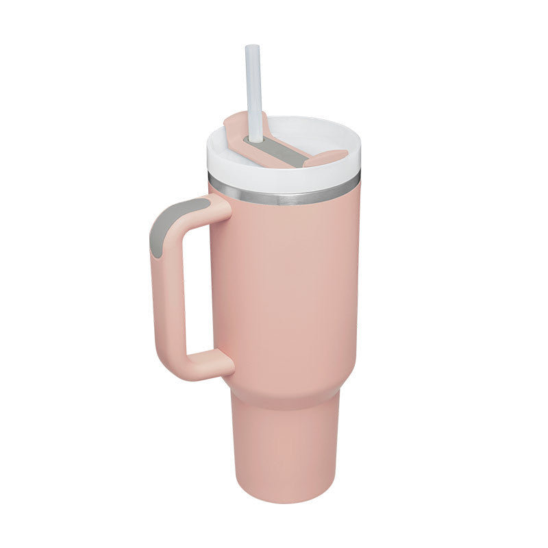Tumbler da 40 oz con manico e cannuccia isolato termicamente